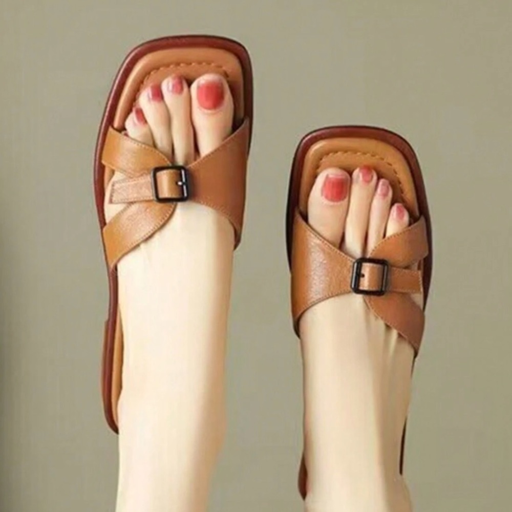 🆕 Top Buckle Slide Sandals